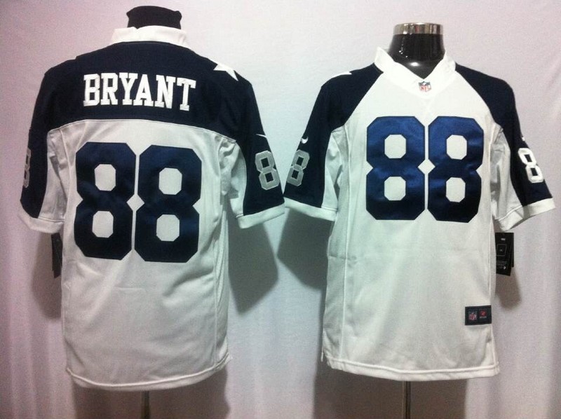 Dallas Cowboys 88 Bryant White Thankgivings Nike Game Jersey